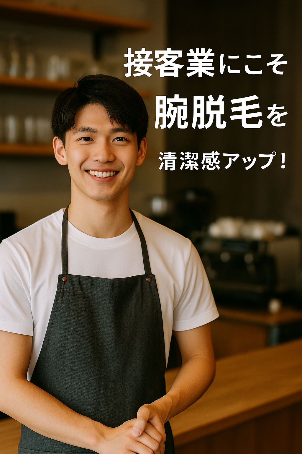 腕脱毛こそおススメの職業１：接客業（飲食・販売・ホテルなど）